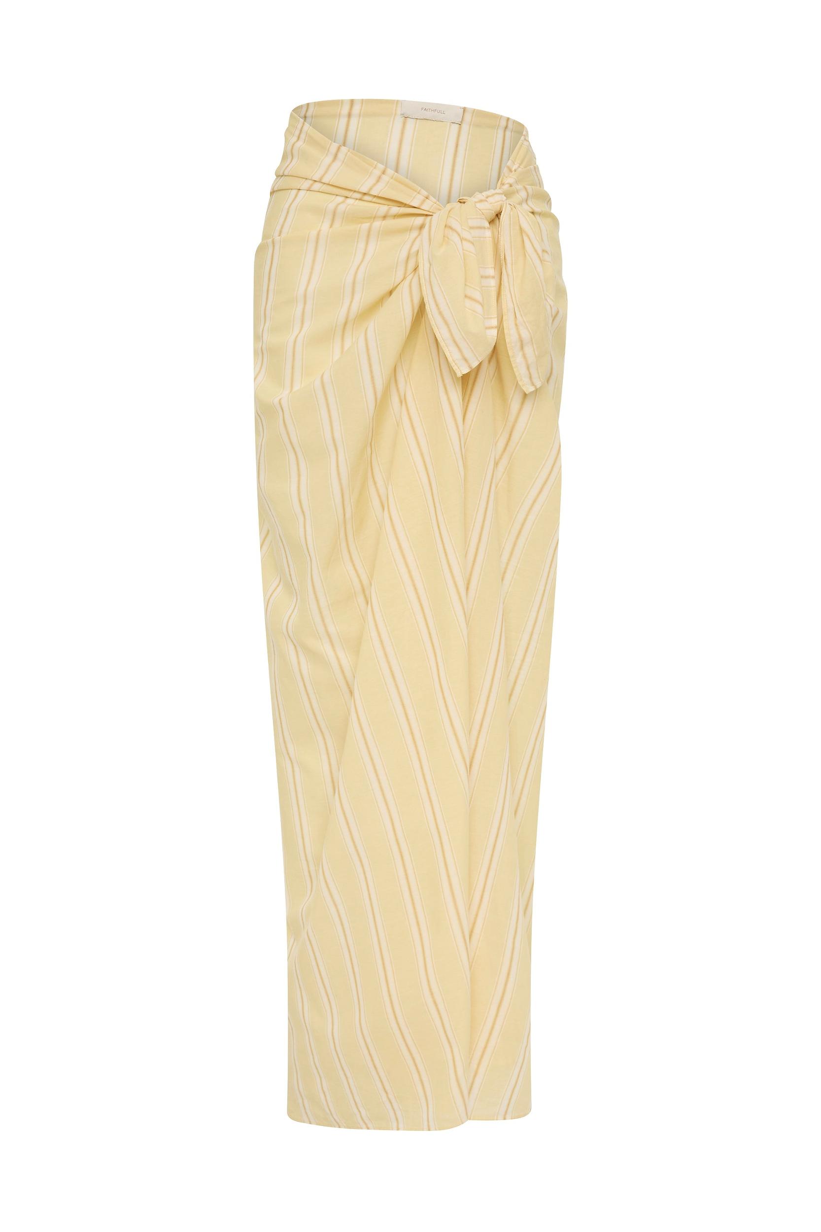 Pia Mini Dress Ombre Stripe Faded Mustard Product Image