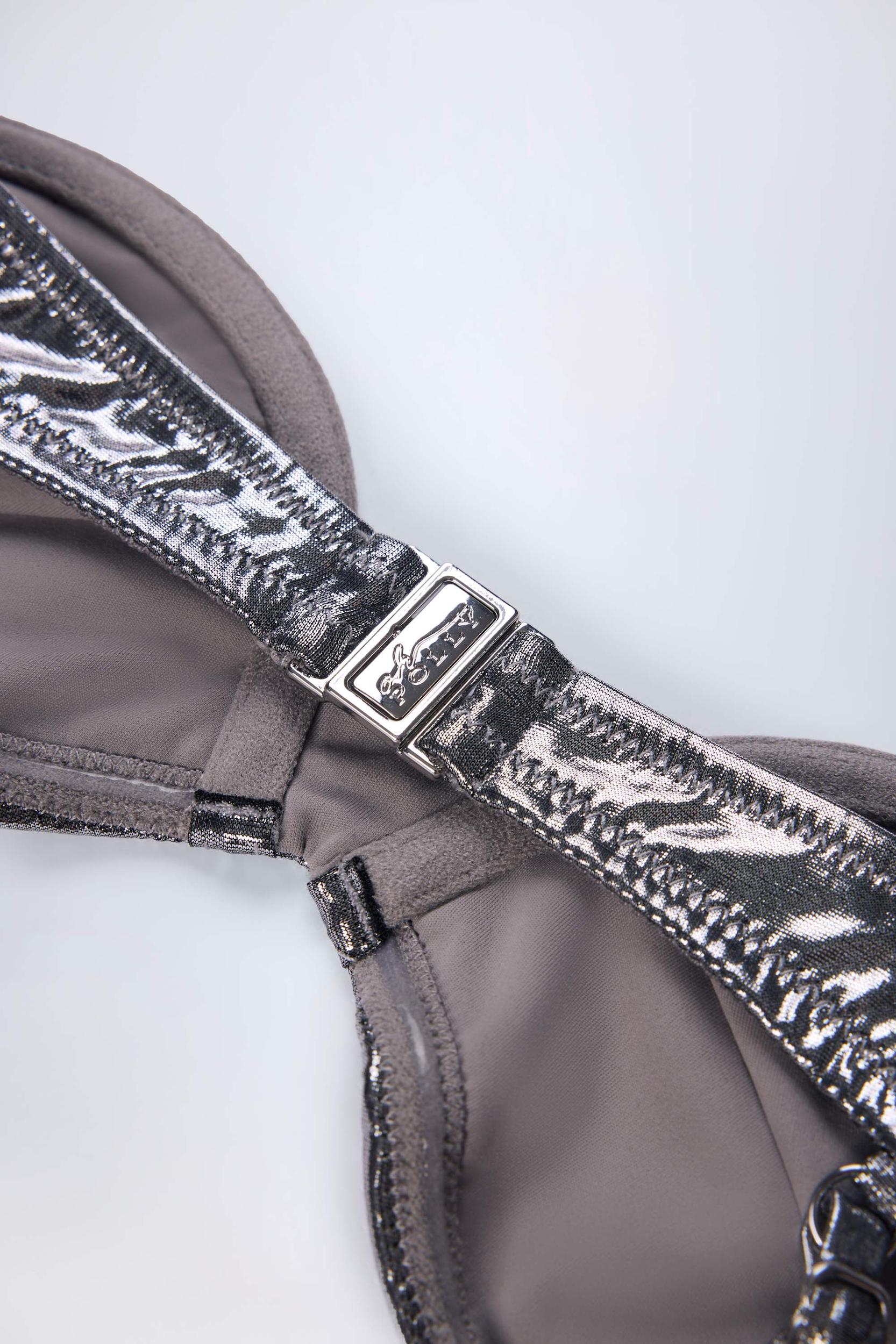 Underwired Bikini Top in Silver Product Image