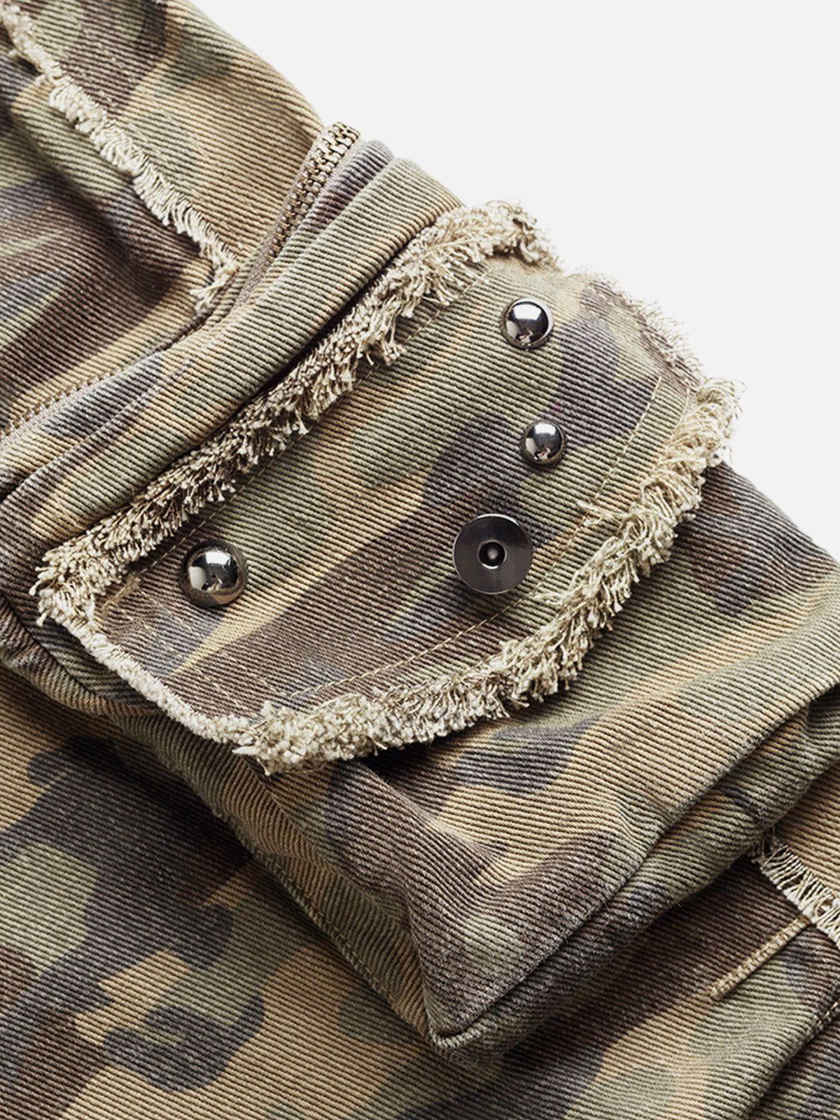 Aelfric Eden Camouflage Multi Pocket Jeans Product Image