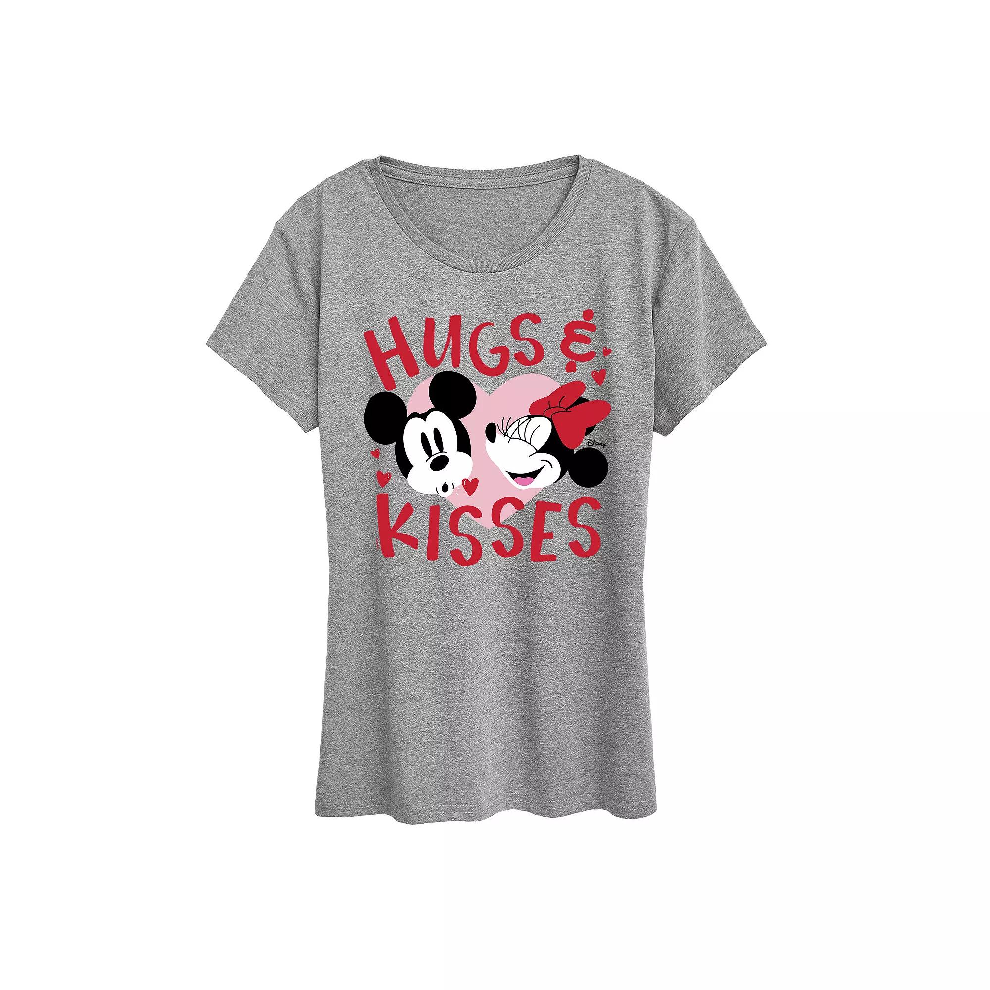 Disney's Mickey & Minnie Mouse Women's Hugs & Kisses Graphic Tee,  Product Image