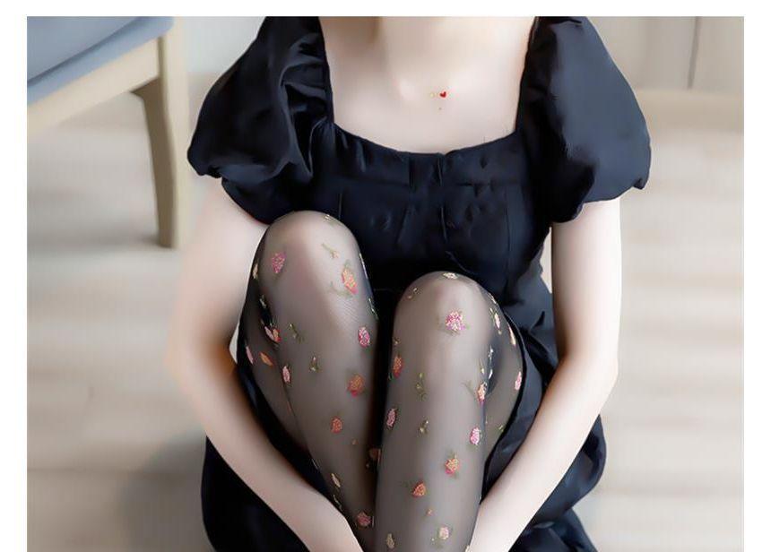 Floral Print Tights Product Image