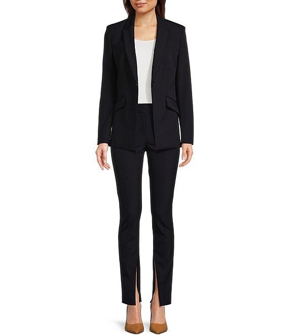BOSS by Hugo Boss Jabinalah Stretch Woven Notch Lapel Collar Long Sleeve One-Button Front Jacket Product Image