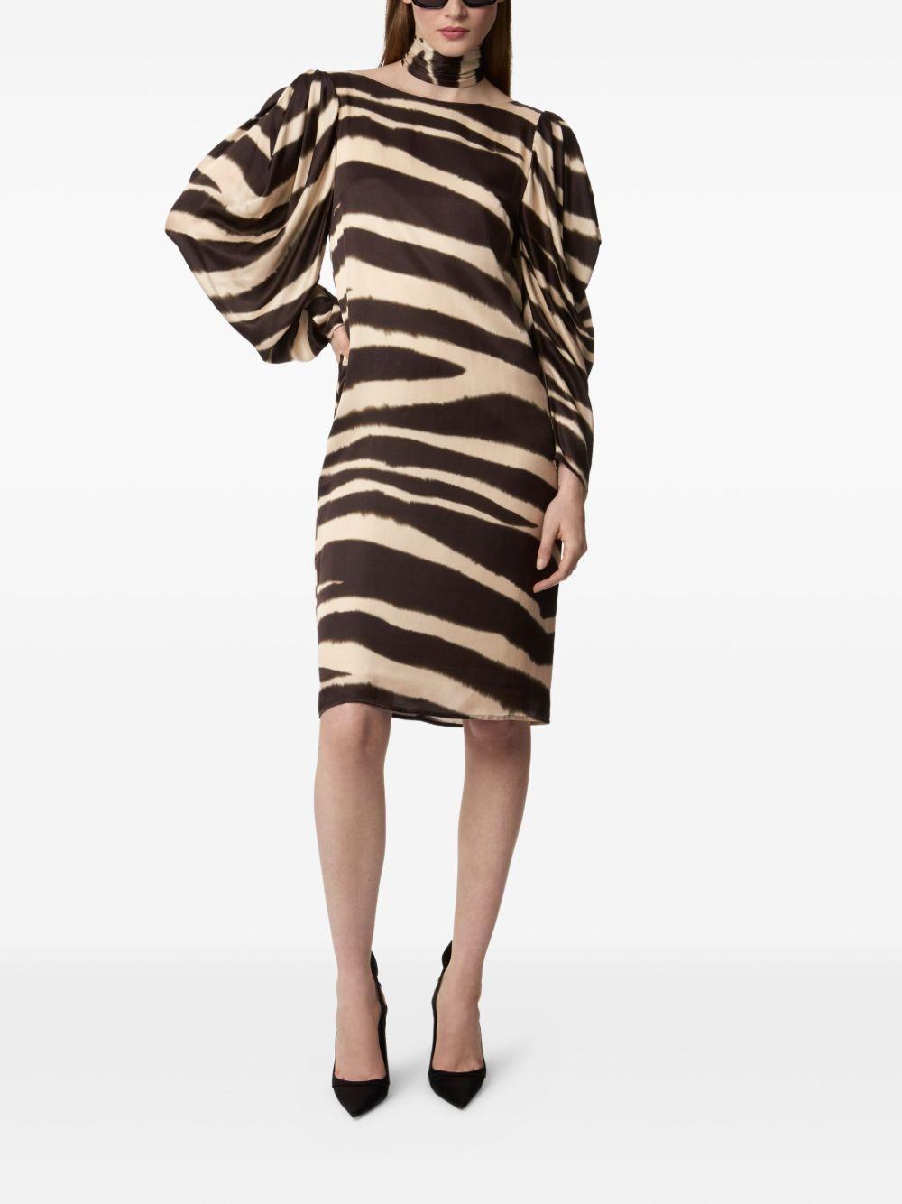 zebra-print midi dress Product Image