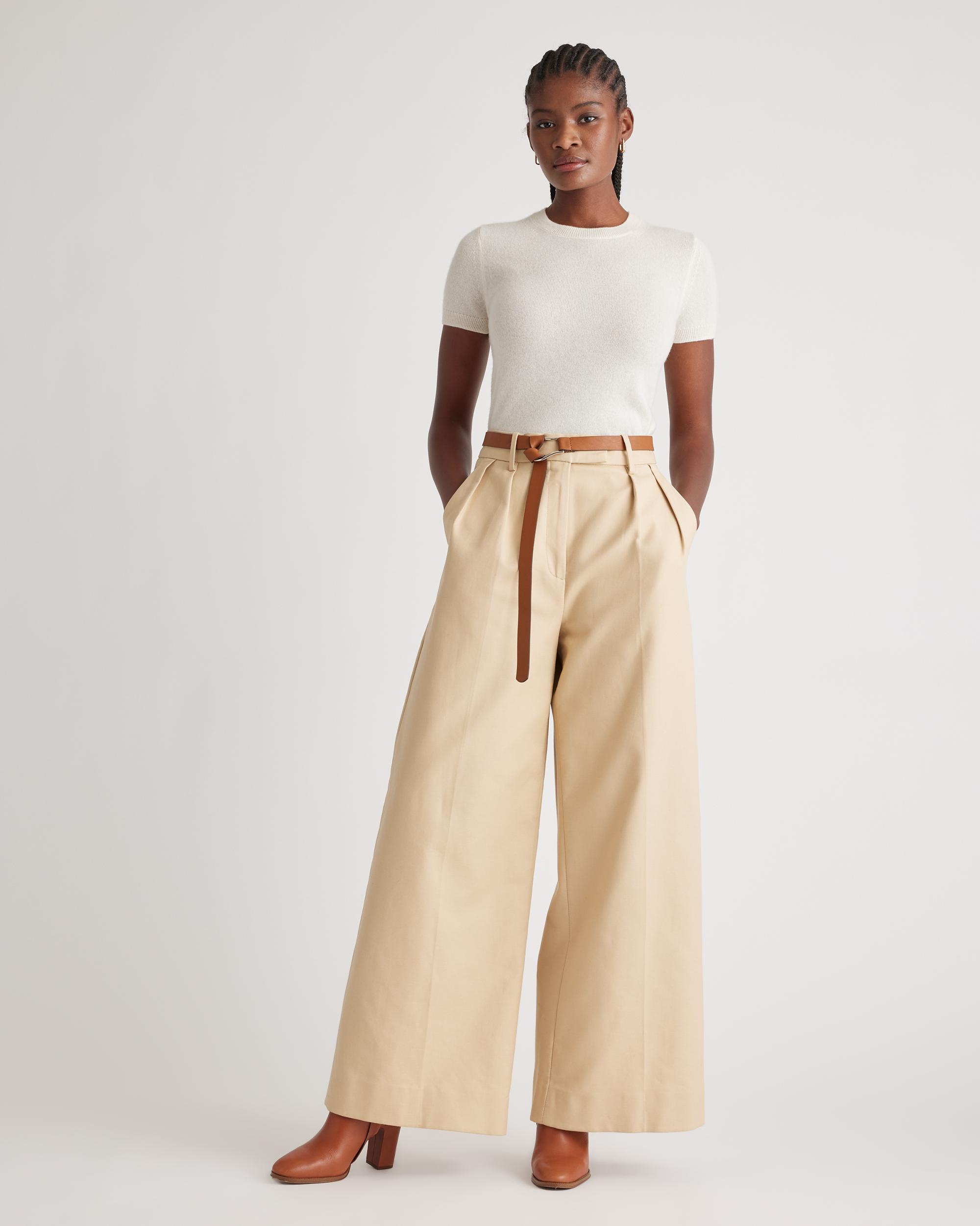 Quince | Women's Mongolian Cashmere T-Shirt Size XL Product Image