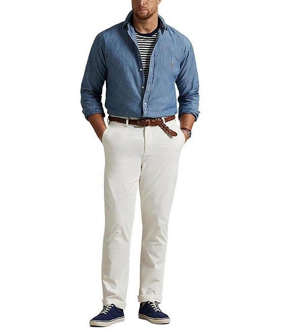 Polo Ralph Lauren Big & Tall Flat Front Stretch Chino Pants Product Image