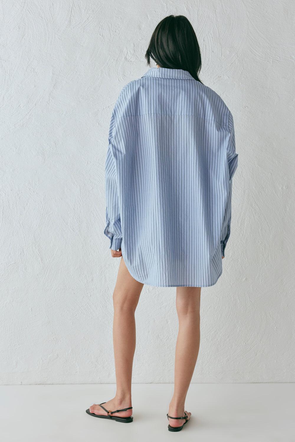 June Shirt Blue Stripe Product Image