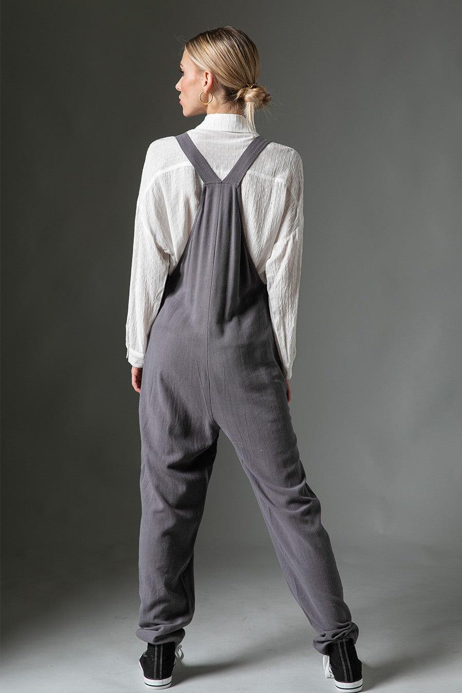 Linen Mix Jumpsuit Overalls Product Image