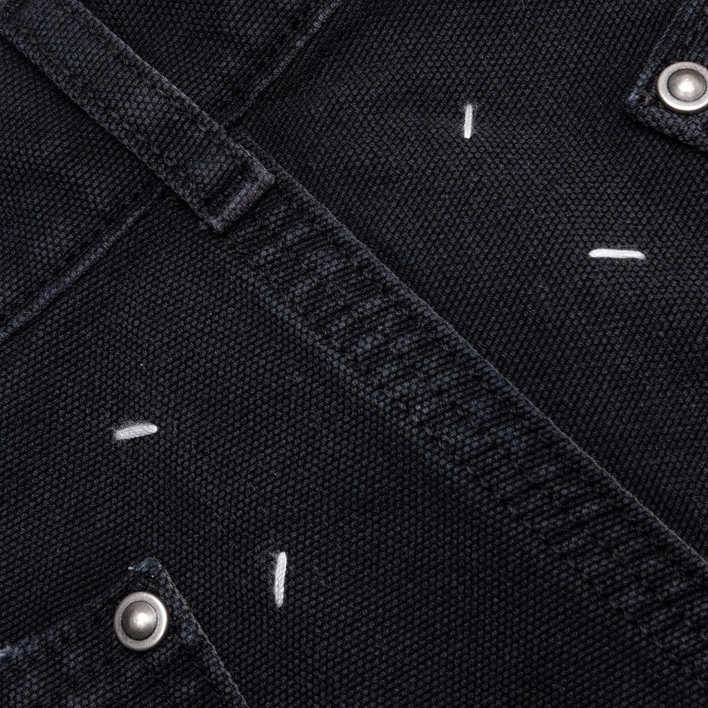 Stud Denim Shorts - Black Male Product Image