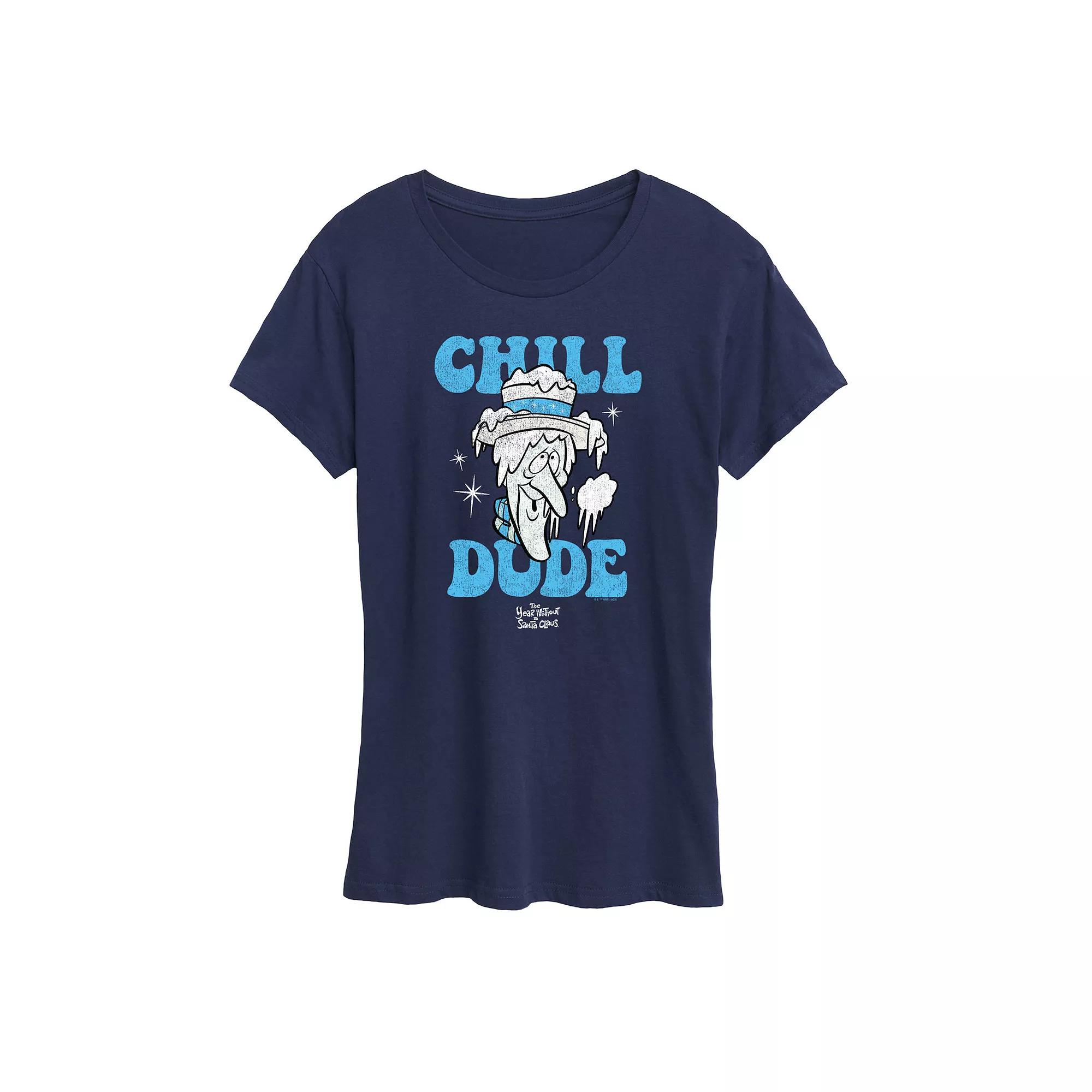 Women's The Year Without Santa Claus Snow Miser Chill Dude Graphic Tee, Girl's,  Product Image