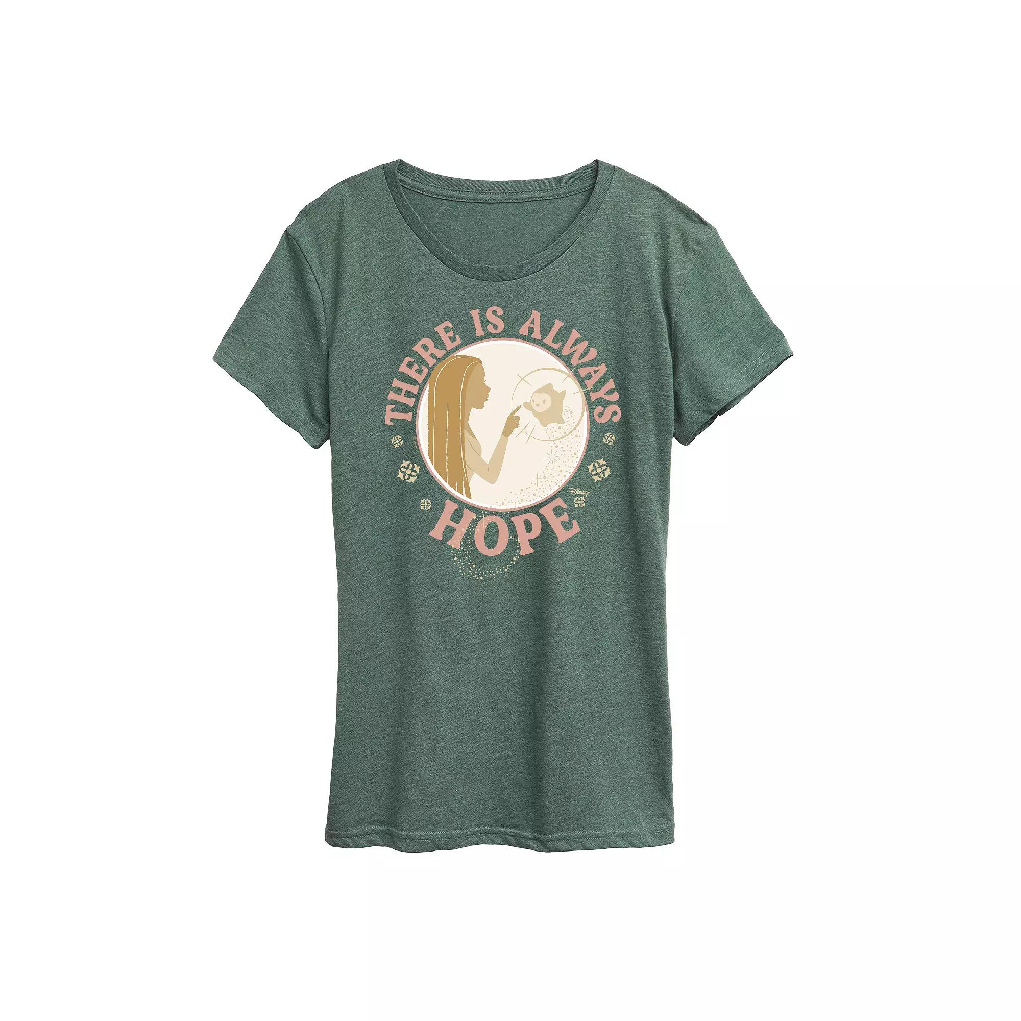 Disney's Wish Asha and Star Women's There Is Always Hope Graphic Tee, Girl's,  Product Image