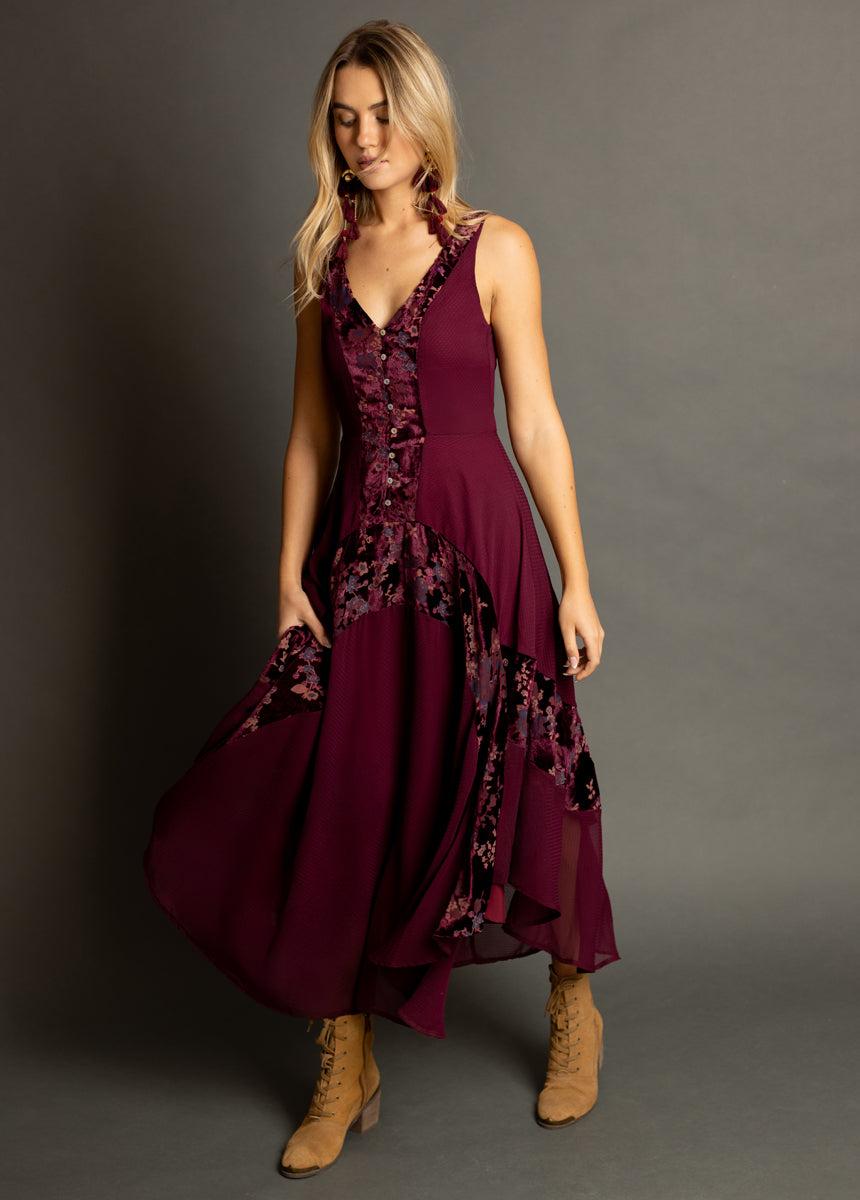 Nahri Dress in Berry Female Product Image