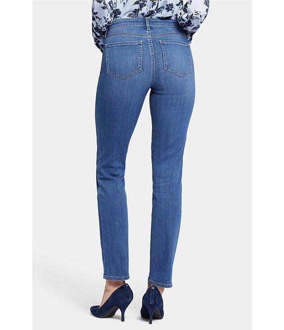 NYDJ Petite Size Sheri Slim Mid Rise Stretch Denim Jeans Product Image
