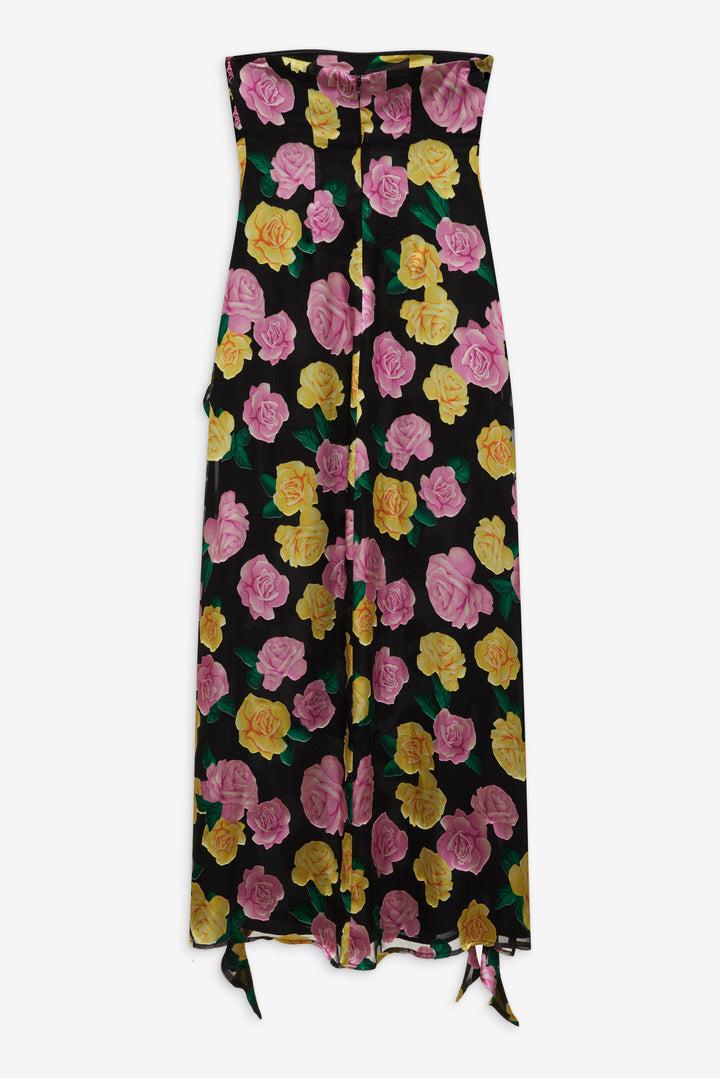 Madison Strapless Maxi Dress — Black Product Image