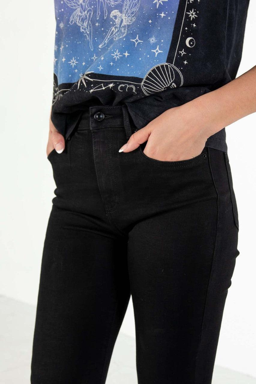 Black Flare Jeans Product Image
