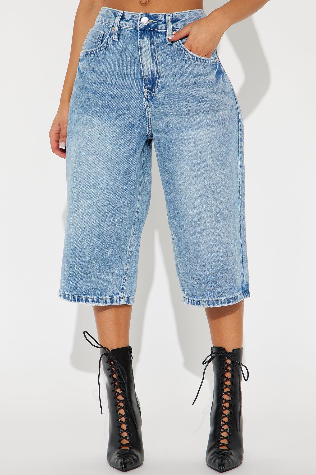 Classic Denim Jorts - Medium Wash Product Image