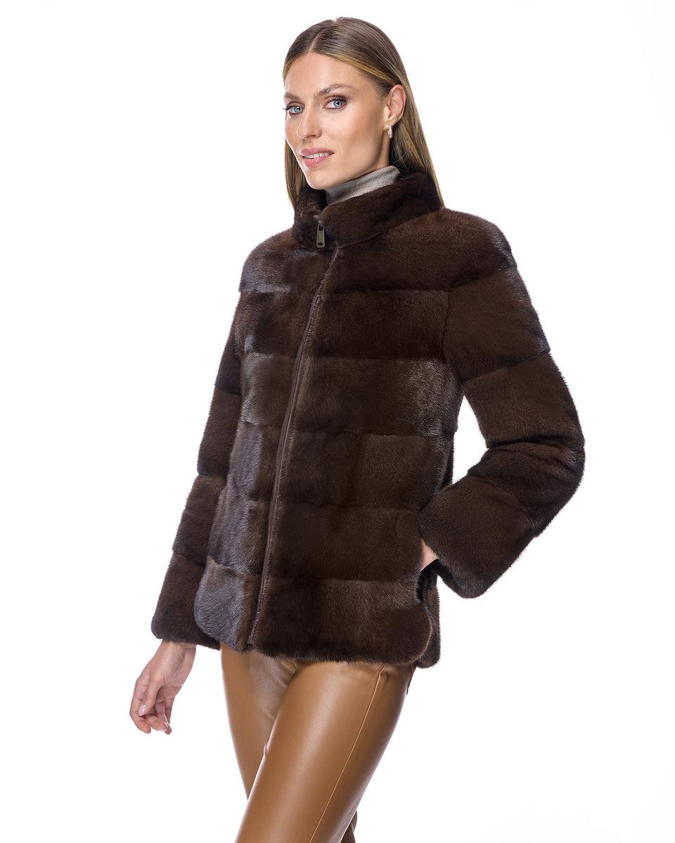 Horizontal Mink Jacket Product Image