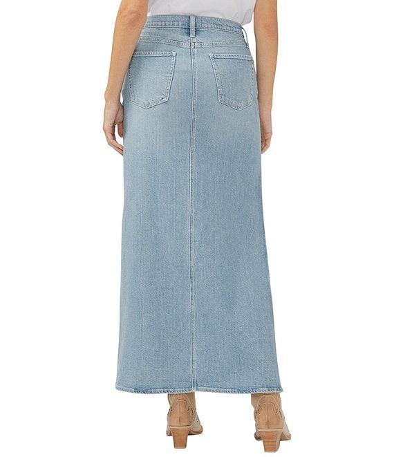 Silver Jeans Co. Slice High Rise Long Denim Skirt Product Image