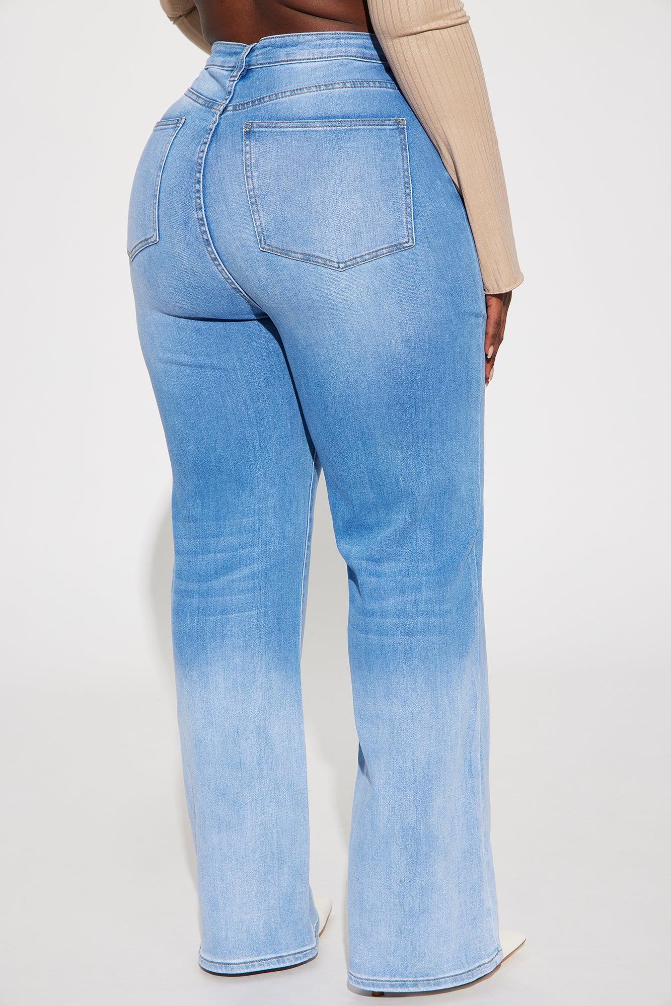 New Heights Stretch Straight Leg Jeans - Medium Wash Product Image