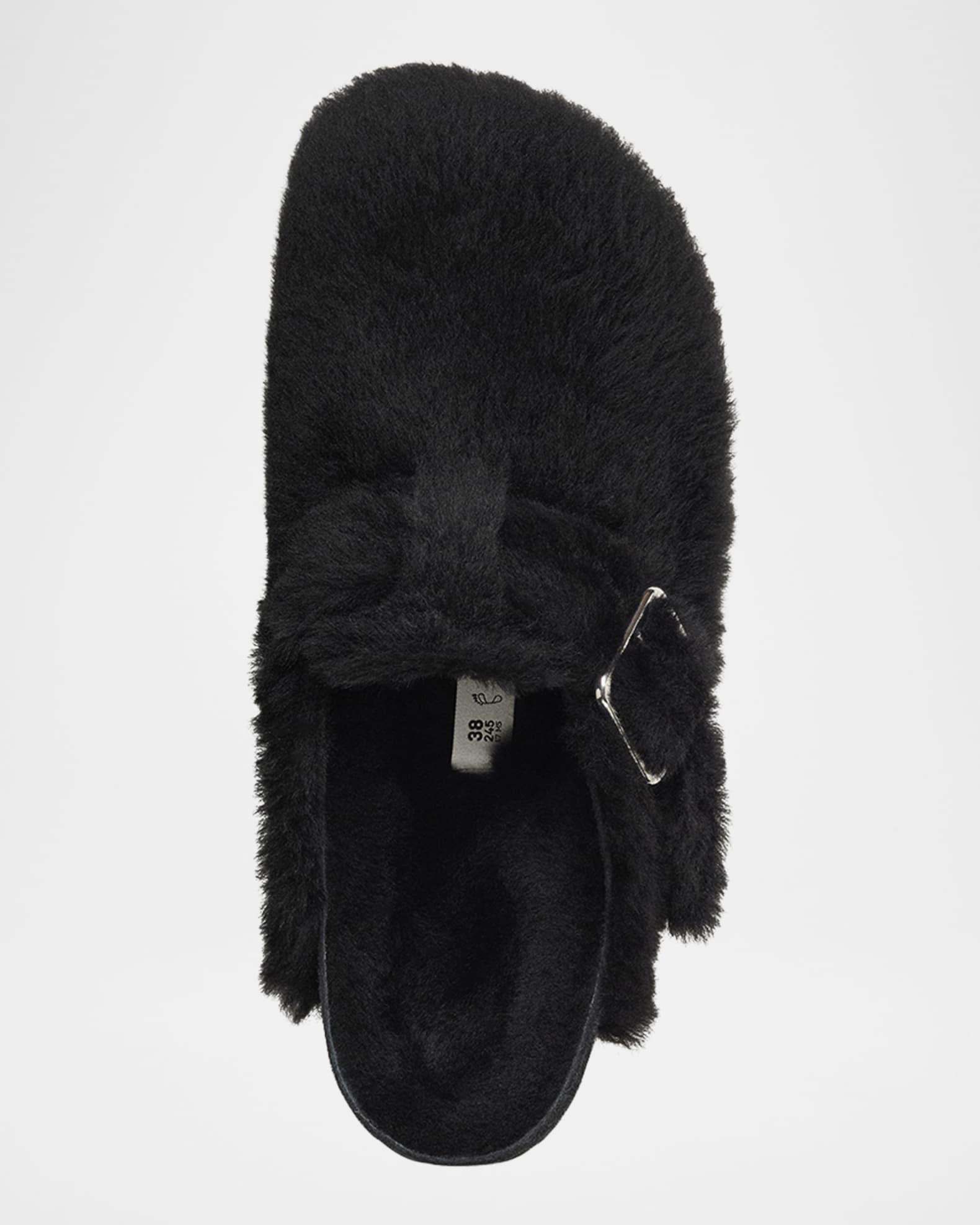 Boston Teddy Shearling Fur Buckle Mules Product Image