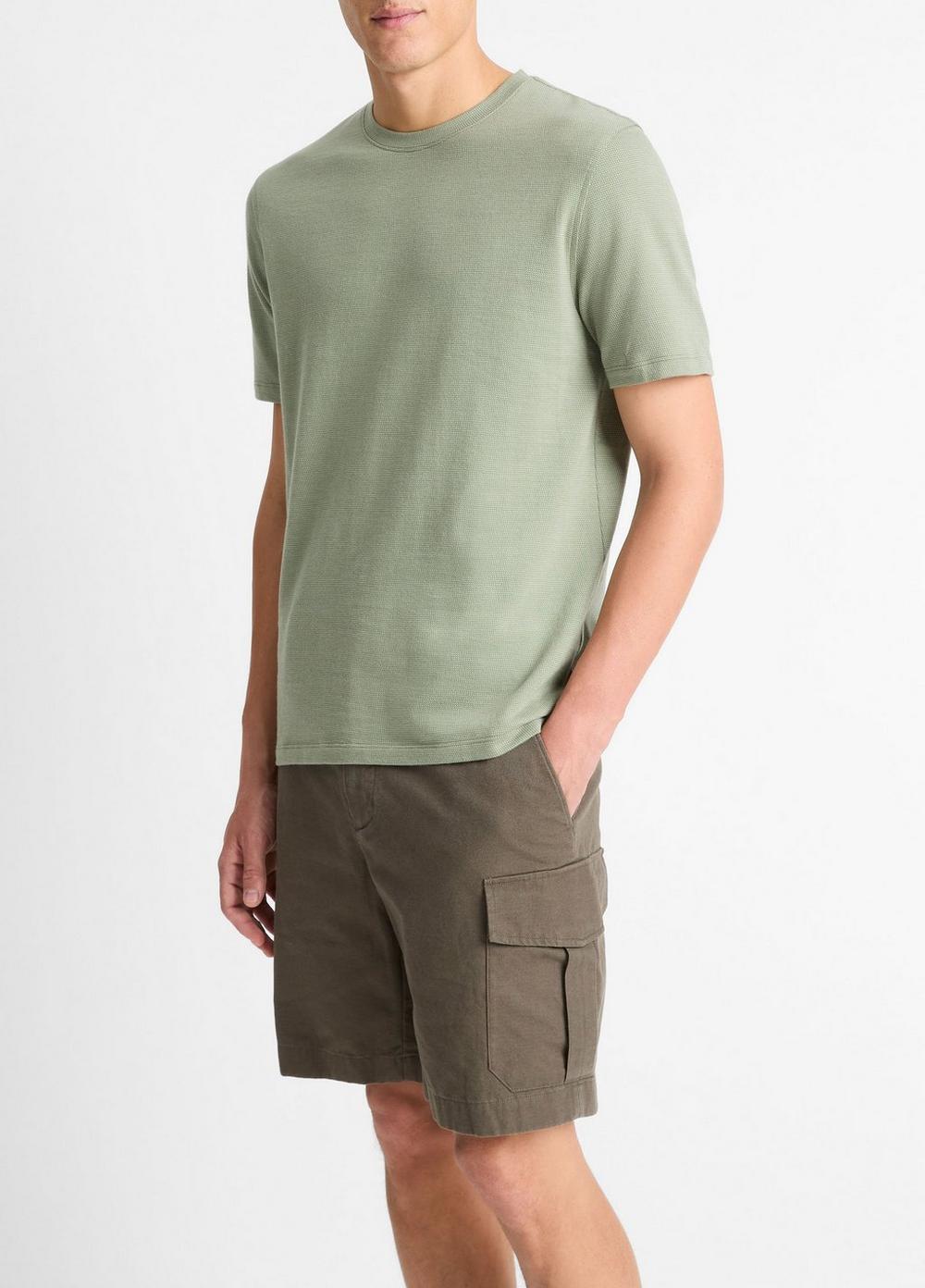 Birdseye Jacquard Pima Cotton T-Shirt Product Image