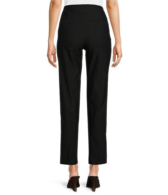 Ali Miles Solid Woven Skinny Leg No Waist Pull-On Ankle Pants Product Image