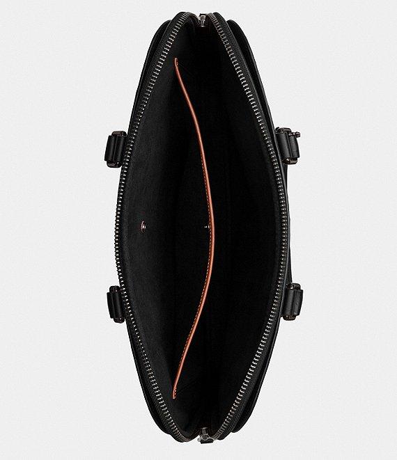 COACH Gotham Pebble Leather Slim Briefcase Product Image