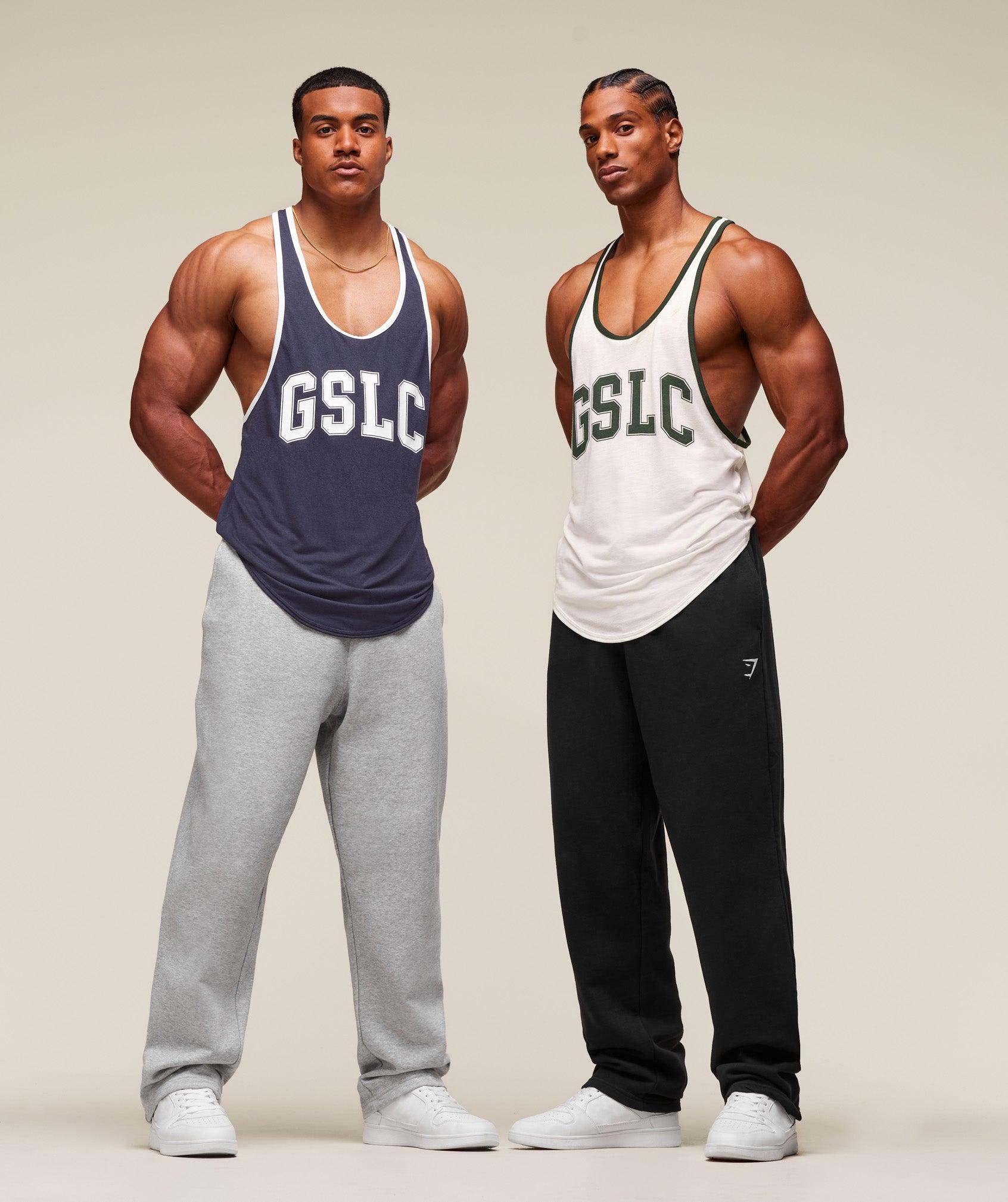 Gymshark GSLC Ringer Stringer - Heavy Blue Male Product Image