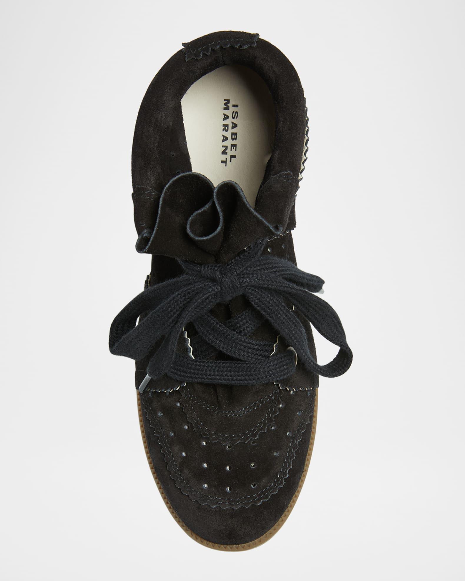 Bobby Suede Wedge Sneakers  Product Image