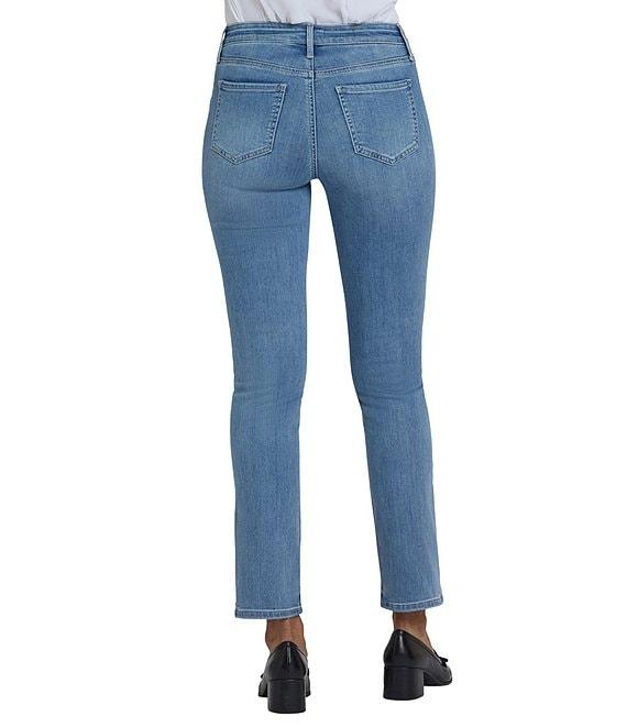 NYDJ Petite Size Sheri Slim Mid Rise Stretch Denim Jeans Product Image