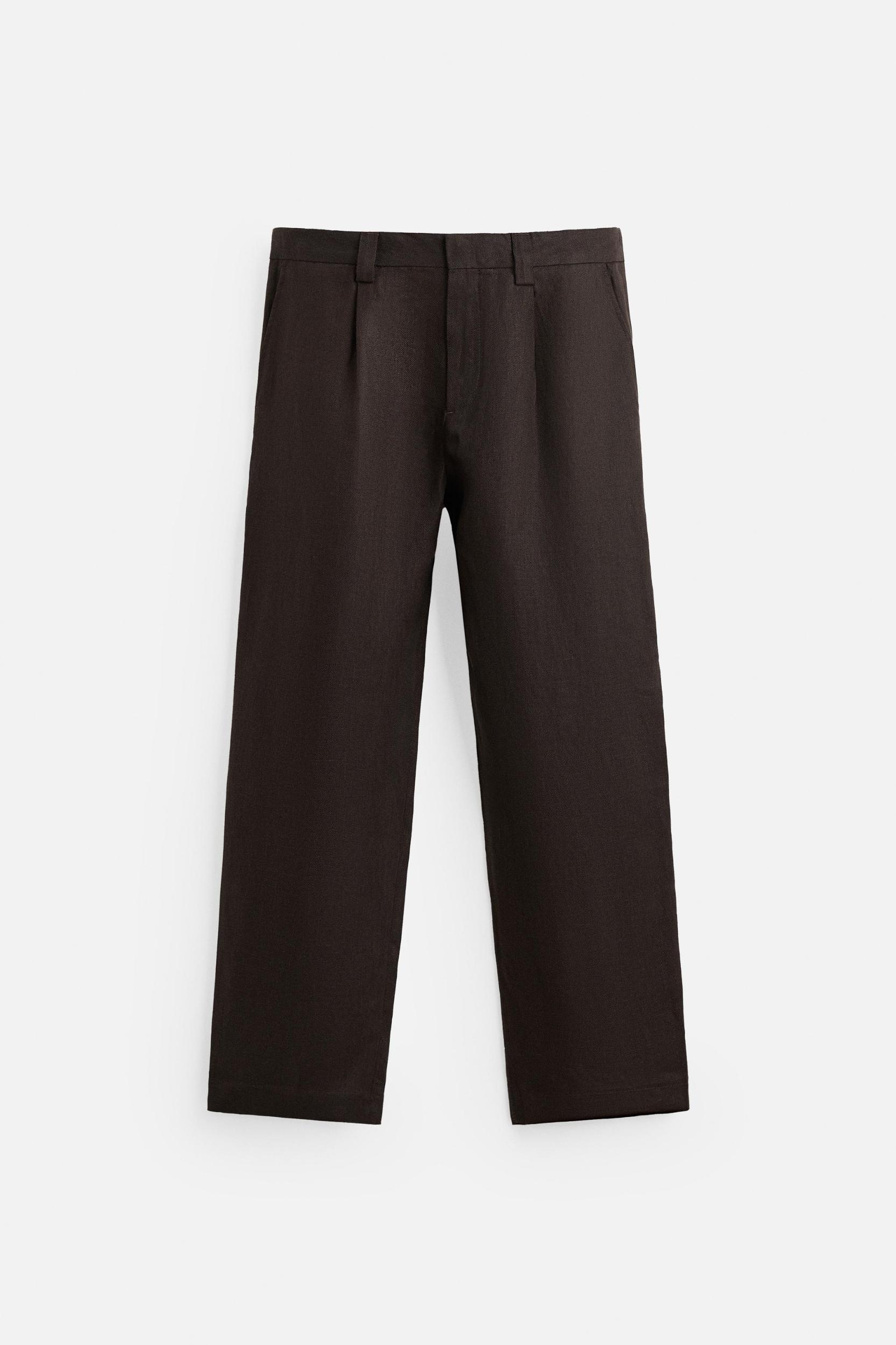 SUIT PANTS IN 100% LINEN Product Image