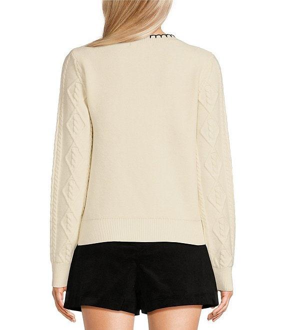 Copper Key Whipstitch Sweater Product Image