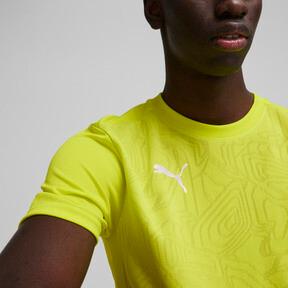 PUMA teamFINAL Men's Soccer Training Jersey in Electric Lime/Silver Product Image
