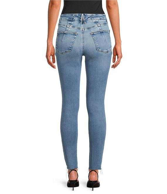 Good American Soft Tech Good Legs Mid Rise Skinny Leg Jeans Product Image