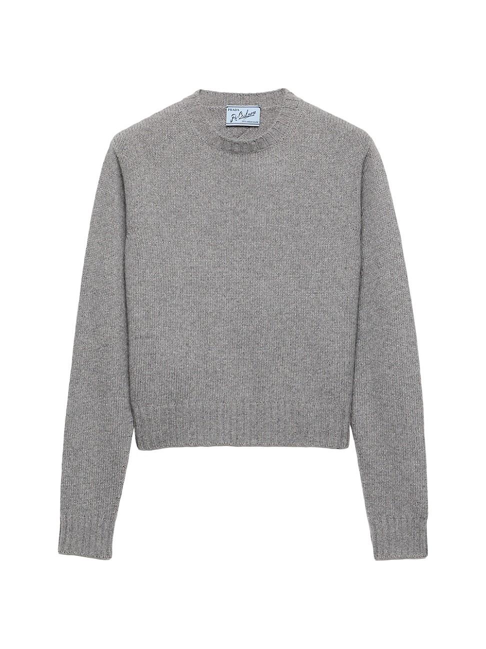 Womens Ribbed Knit Re-Cashmere Sweater Product Image