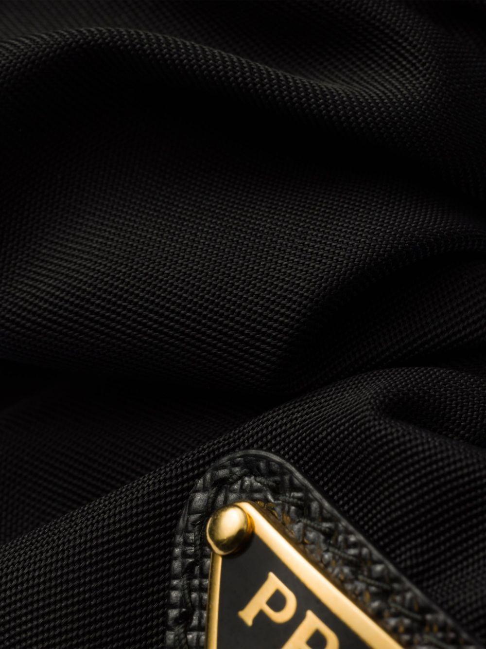 triangle-logo re-nylon scrunchie Product Image