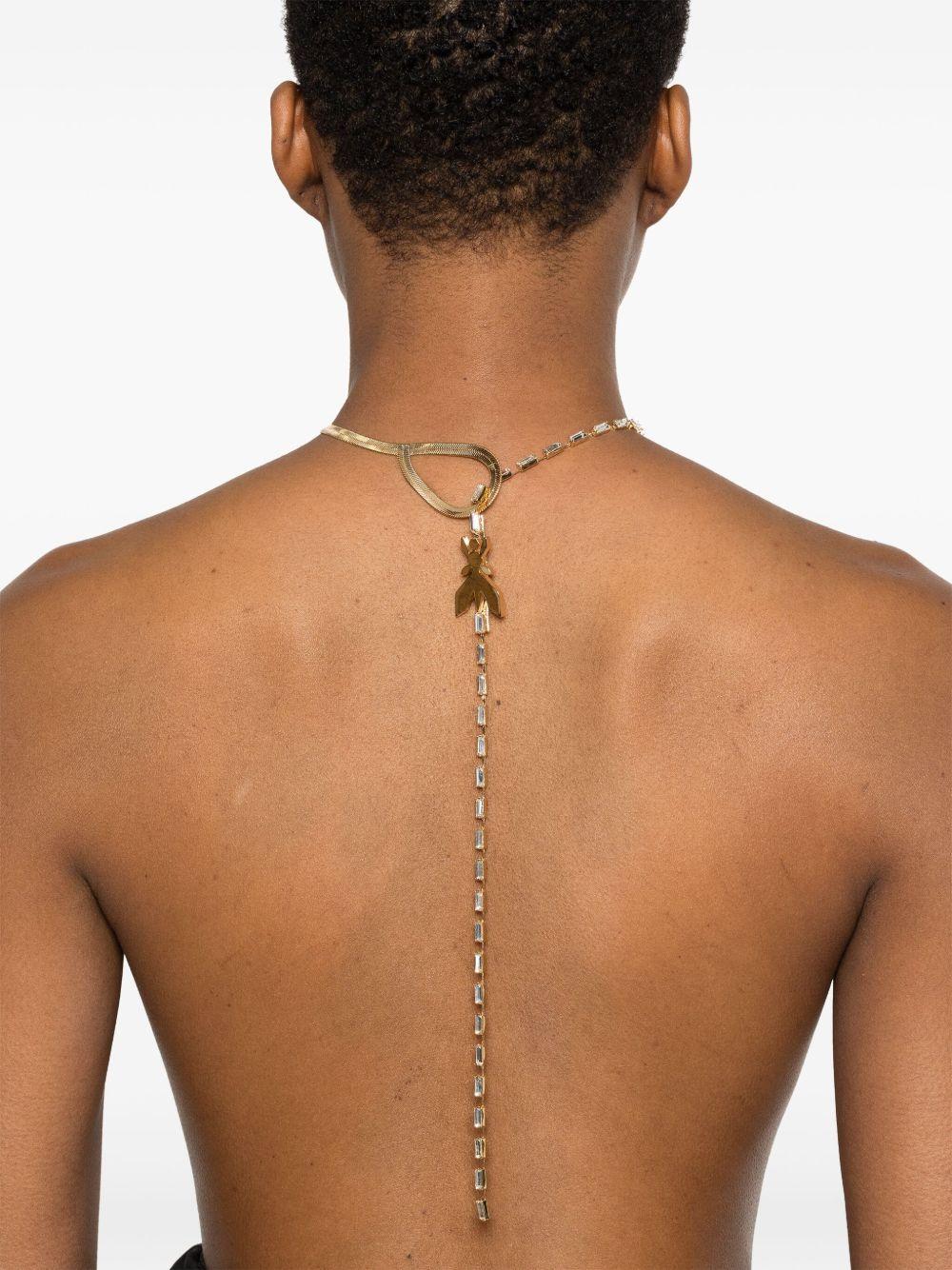 glass-crystal snake necklace Product Image