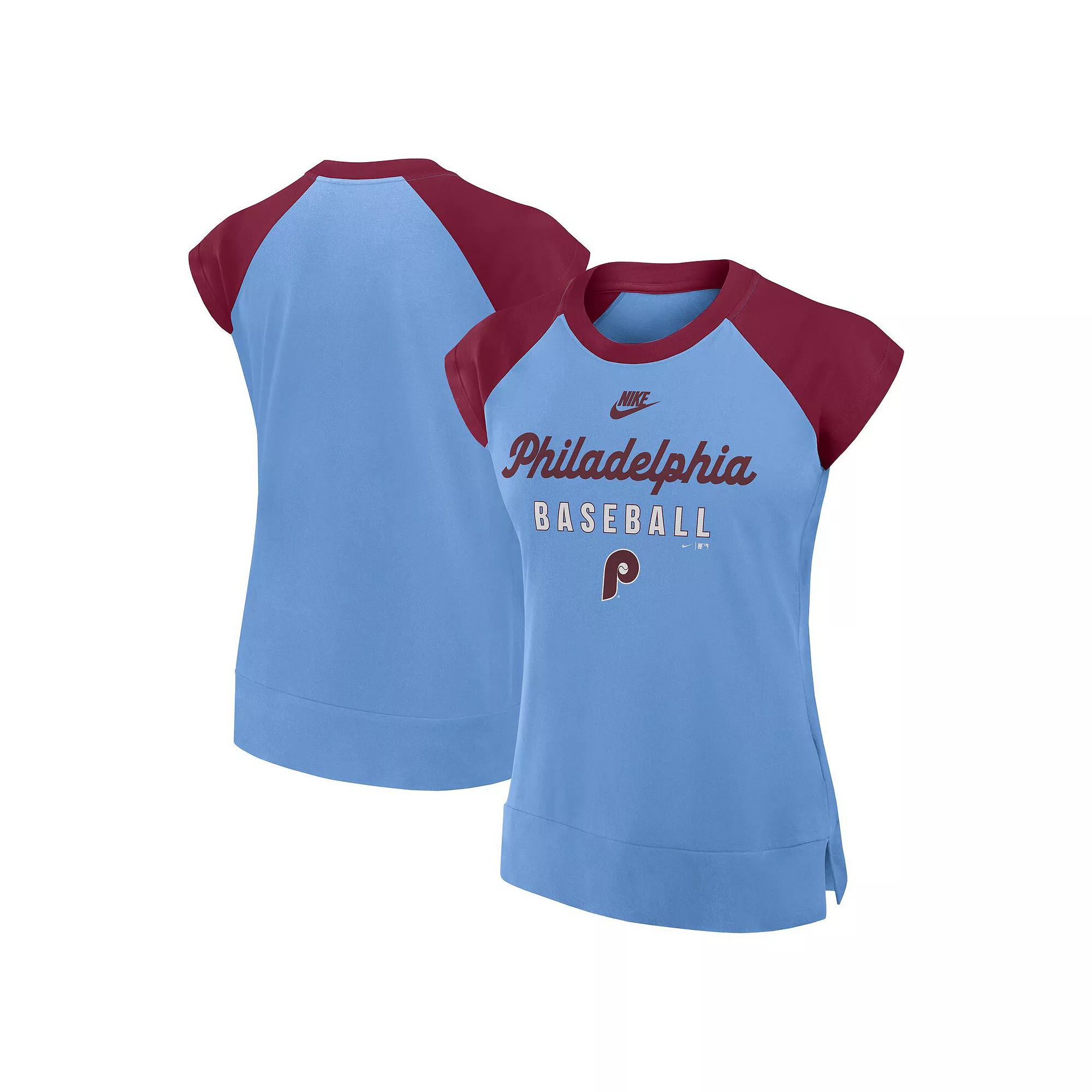 Philadelphia Phillies Cooperstown Womens Nike Womens Dri-FIT MLB Mid-Sleeve T-Shirt | 03AN033TPHP-55E Product Image