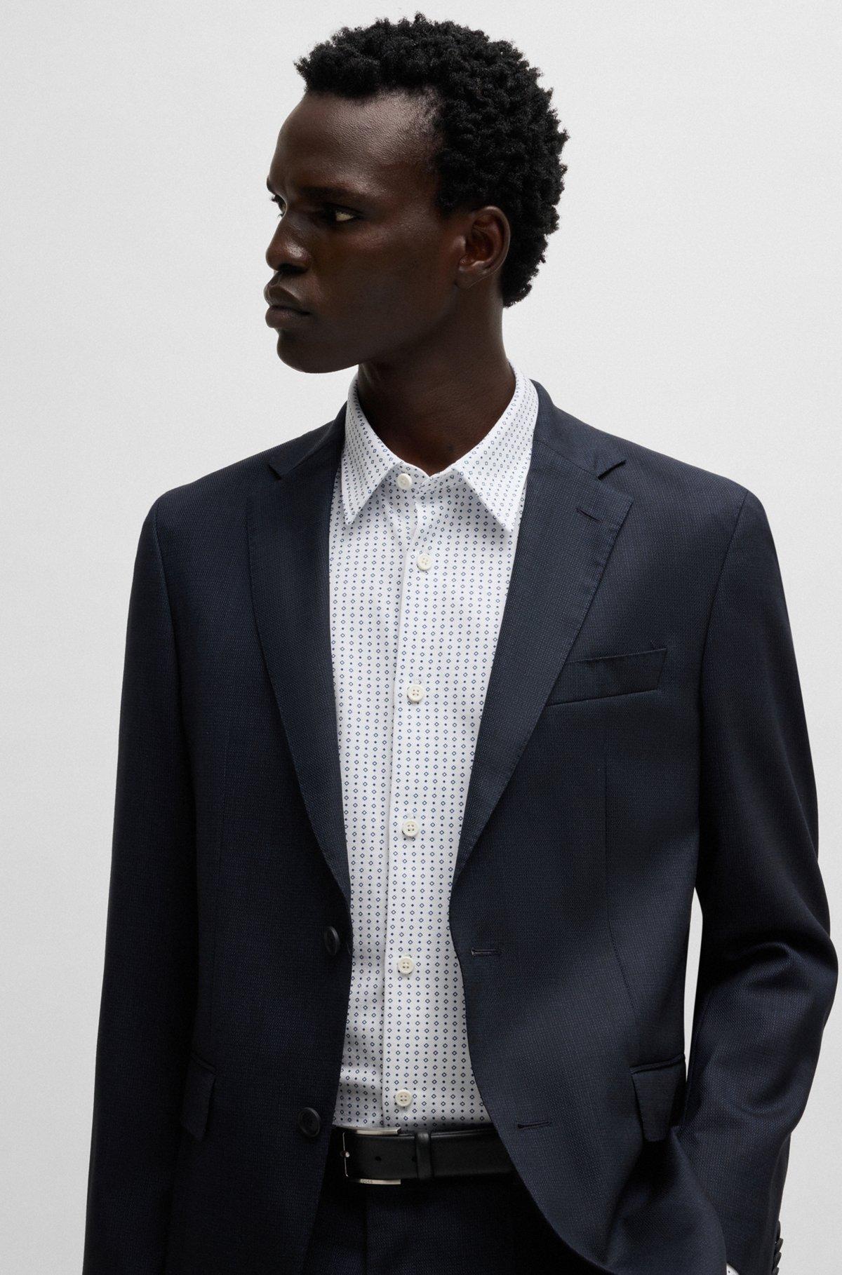 Slim-fit shirt in printed jersey Product Image