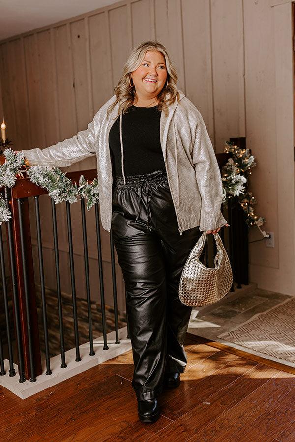 Shine On Knit Metallic Sweater Curves Product Image