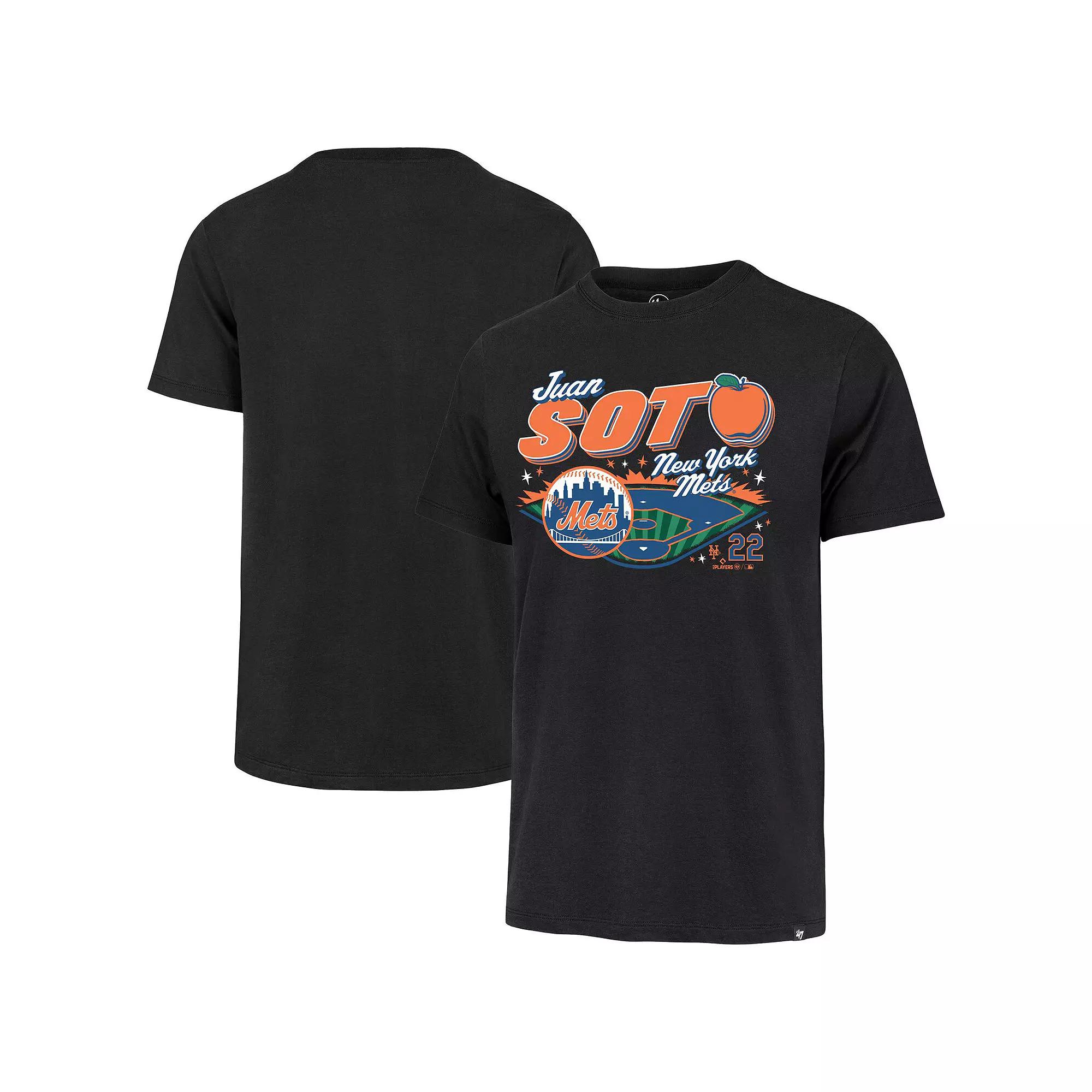 Men's '47 Juan Soto Black New York Mets Graphic T-Shirt,  Product Image