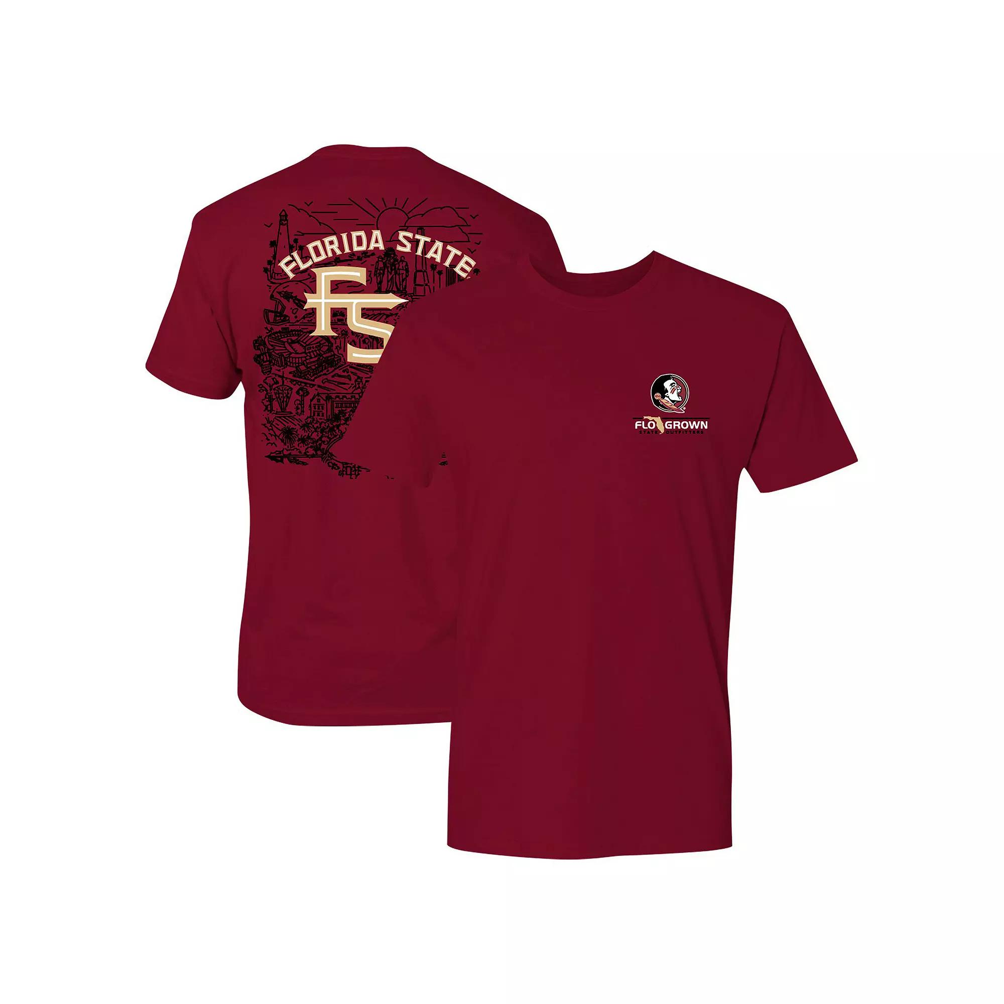 Men's Garnet Florida State Seminoles City Line T-Shirt, Size: Large, Red Product Image