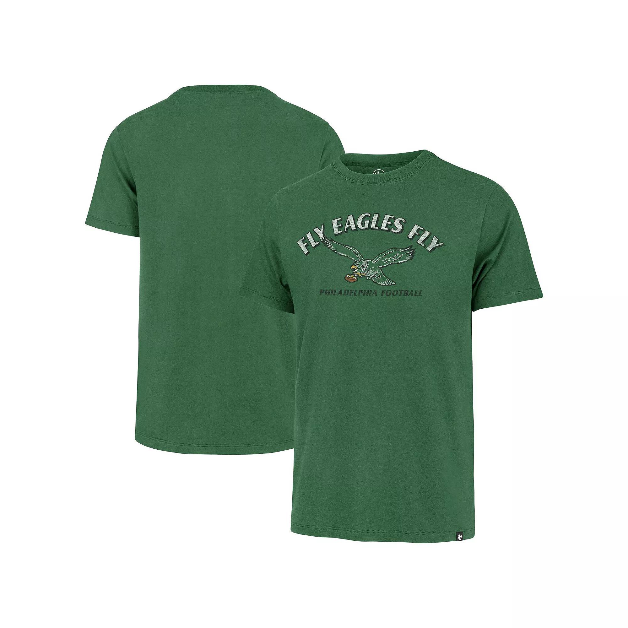 Men's '47 Kelly Green Philadelphia Eagles Fly Eagles Fly Franklin T-Shirt, Size: Small Product Image