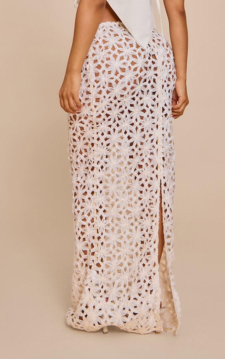 Petite Applique Patterned Maxi Skirt Product Image