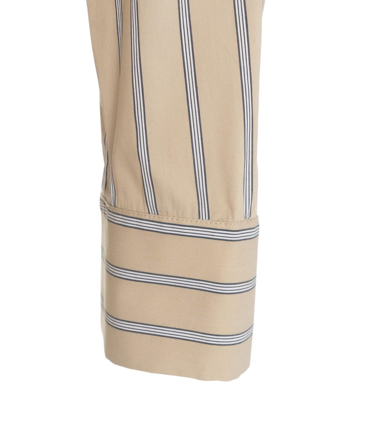 Striped blouse with lace detail Product Image