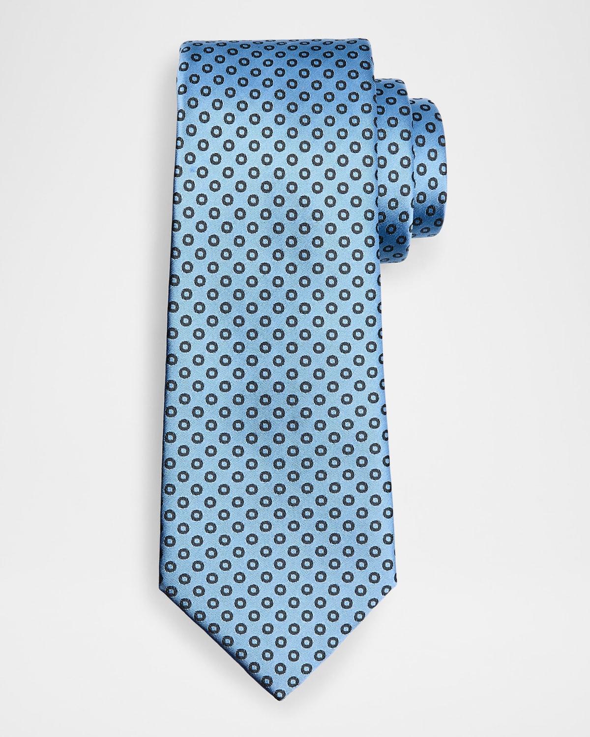 Mens Micro-Circle Silk Tie Product Image