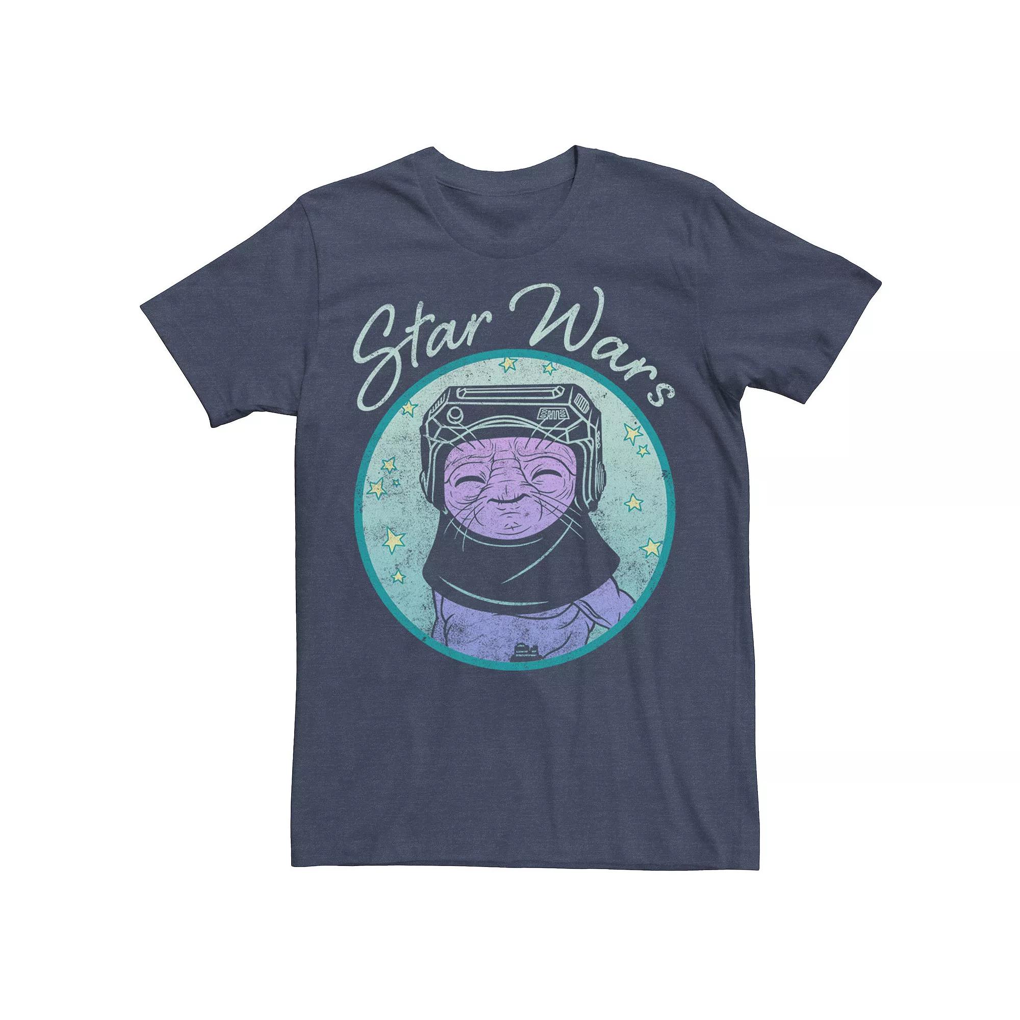 Men's Star Wars: The Rise Of Skywalker Babu Frik Pastel Stars Tee,  Product Image