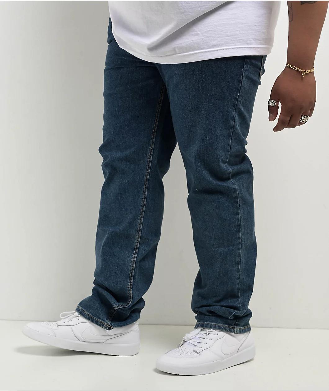 Freeworld Light Blue Denim Straight Fit Jeans Product Image