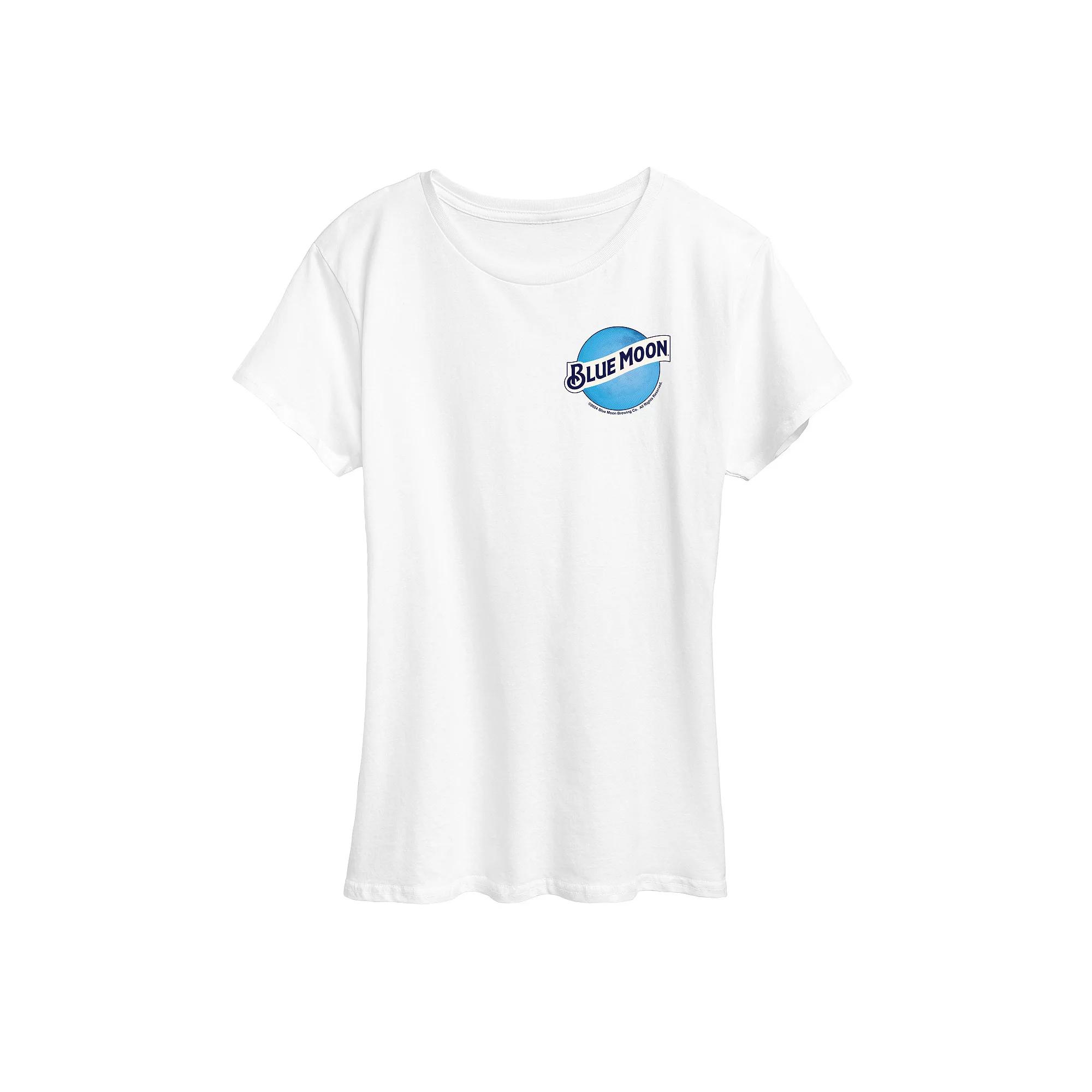Women's Blue Moon Round Logo Graphic Tee,  Product Image