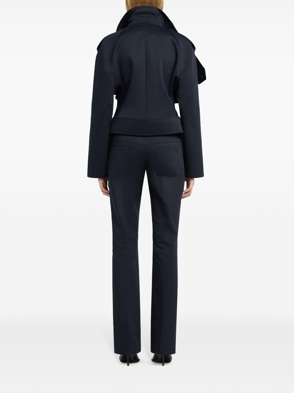 Oblique trench coat Product Image