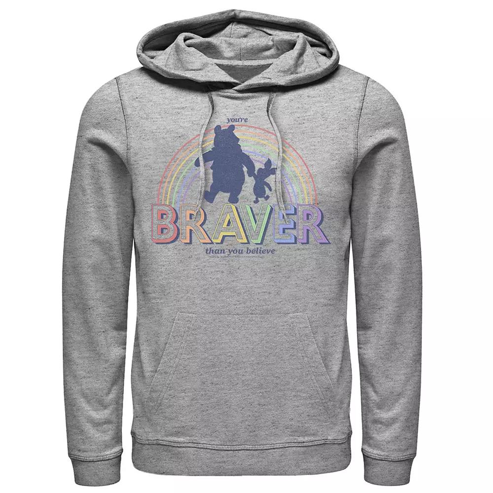 Disney's Winnie The Pooh And Piglet You're Braver Than You Believe Men's Graphic Hoodie,  Product Image